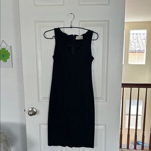 MM Lafleur Black Sheath Midi Dress Cocktail